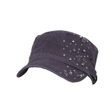 Cadet Cap Cotton Vintage Distressed Washed Hat AC21433