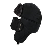 Winter Trapper Russian Hat Earflaps Mask Windproof Fleece Cap AZT0063