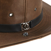 Faux Leather Hat Outback Hat Fedora CD8859