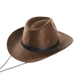 Faux Leather Hat Outback Hat Fedora CD8859