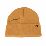 Knitted Beanie Hat You Only Live Once Watch Cap CR51101