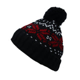 Knit Fairs Isle Nordic Bobble Pom Beanie Hat CR5128