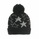 Knit Fairs Isle Nordic Bobble Pom Beanie Hat CR5128