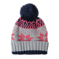 Knit Fairs Isle Nordic Bobble Pom Beanie Hat CR5128