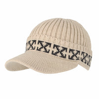 Winter Knit Visor Beanie Hat Baseball Watch Cap