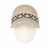 Winter Knit Visor Beanie Hat Baseball Watch Cap CRQ1102