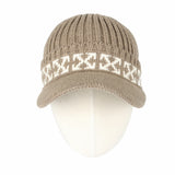 Winter Knit Visor Beanie Hat Baseball Watch Cap CRQ1102