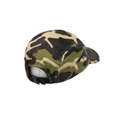 Camouflage Military Street Cap Cotton Camp Cap Lightweight 5 Panel Flat Bill Trail Hat CT21447