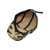 Camouflage Military Street Cap Cotton Camp Cap Lightweight 5 Panel Flat Bill Trail Hat CT21447