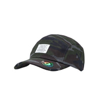 Camouflage Military Street Cap Cotton Camp Cap Lightweight 5 Panel Flat Bill Trail Hat CT21447