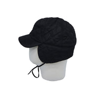 Winter Padded Quilting Earflaps Chin Strap Baseball Cap Hunting Hat CTT1491
