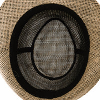 Linen Fedora Hat Paper Straw Banded Summer Cool DW6711