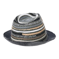 Fedora Hat Summer Cool Aztec Pattern Paperstraw Trilby For Men GN61001