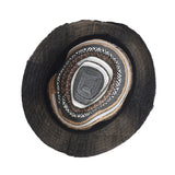 Fedora Hat Summer Cool Aztec Pattern Paperstraw Trilby For Men GN61001