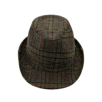 Tartan Plaid Check Pattern Fedora Hat Wool Classic Trilby LD61467