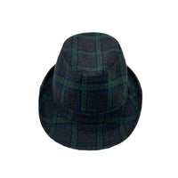 Tartan Plaid Check Pattern Fedora Hat Wool Classic Trilby LD61467