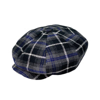 Tartan Plaid Check Baker Boy Flat Cap Beret Simple Newsboy Hat