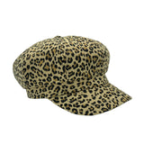 Animal Print Cotton Newsboy Cabbie Peaked Beret Cap Baker Boy Flat Cap LDG1515