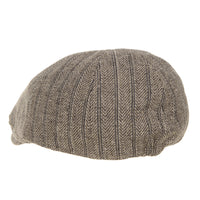 Flat Cap Wool Herringbone Vintage Newsboy Ivy Hat SL3464