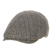 Flat Cap Wool Herringbone Vintage Newsboy Ivy Hat SL3464