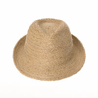 Fedora Hat Summer Cool Bocasi Raffia Simple Plain Seamless Unique Hat SL6986