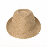 Fedora Hat Summer Cool Bocasi Raffia Simple Plain Seamless Unique Hat SL6986