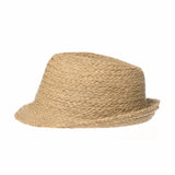 Fedora Hat Summer Cool Bocasi Raffia Simple Plain Seamless Unique Hat SL6986