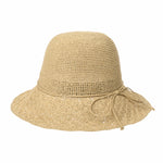 Women Flanging Straw Sun Hat Bocassi Summer Bowler Beach Cap