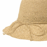 Women Flanging Straw Sun Hat Bocassi Summer Bowler Beach Cap SL8987