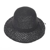 Women Flanging Straw Sun Hat Bocassi Summer Bowler Beach Cap SL8987