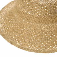 Flanging Straw Crochet Sun Hat Summer Bowler For Women SLH1036