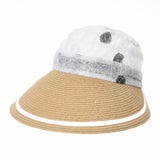 Womens Summer Sun Visor Cap Packable Beach Hat