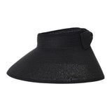 Womens Sun Visor Packable Wide Brim Roll-Up Beach Straw Hat SLV1020