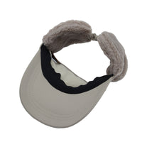 Winter Polyester Visor Warm Earflap Hat Outdoor Cap SLV1301