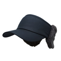 Winter Polyester Visor Warm Earflap Hat Outdoor Cap SLV1301