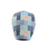 Colorful Newsboy Flat Cap Cotton Check Plaid Cabbie Gatsby Golf Beret Hat YZ30106