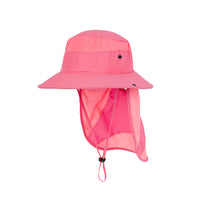 Kids Boys Girls Long Neck Flap Safari Cap Boonie Fishing Summer Bucket Hat YZB0164