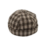 Wool Watch Cap Beanie Plaid Brimless Harbour Cuff Hat CT51166