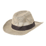 Western Cowboy Hat Paper Straw Linen Fedora Panama Hat DW8659