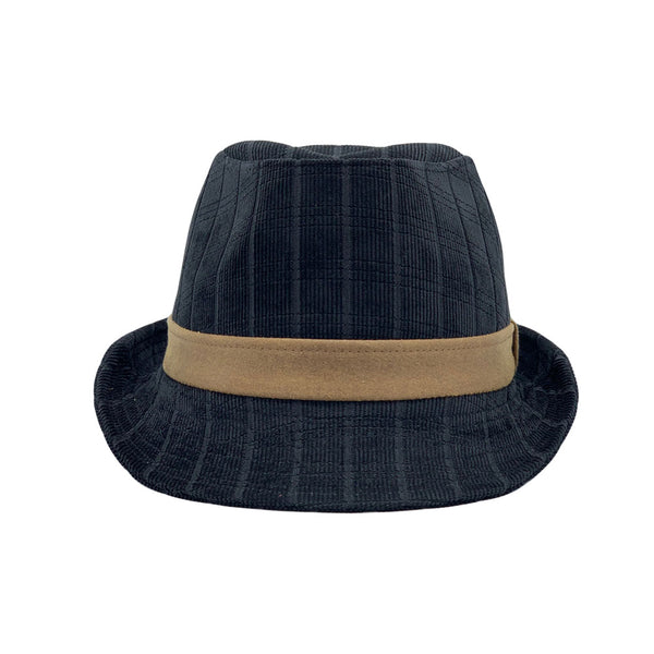 Vertical Stripe Bucket Hat Corduroy For Women Wide Brim Panama Hat