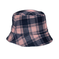 Tartan Plaid Bucket Hat - Flannel Lumberjack Packable Fisherman Sun Cap Outdoor Travel Unisex LDB1559