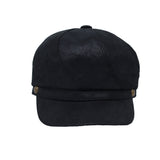 Newsboy Hat Cabbie Beret Driving Applejack Cap Faux Leather SLG1424