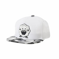 Snapback Hat Loopy Sheep Paper Fold Patch Geometry Pattern Flat Brim Cotton Baseball Cap TR2937