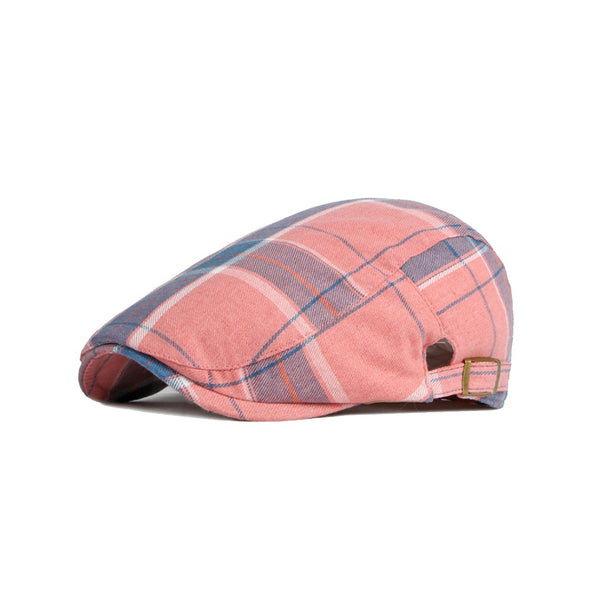 Vintage Plaid Cotton Newsboy Cap For Men And Women Casual Golf Beret Hat Men  For Summer And Autumn By Boina Cabbie Beret Hat Men Brand From Designer_1,  $18.83